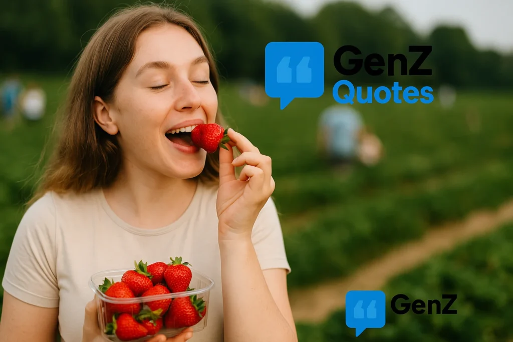 strawberry captions
