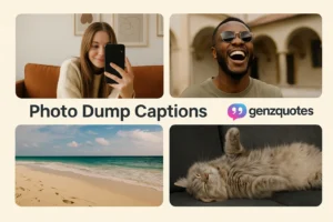 photo dump captions