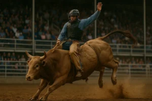 bull riding captions
