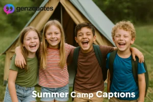 summer camp captions