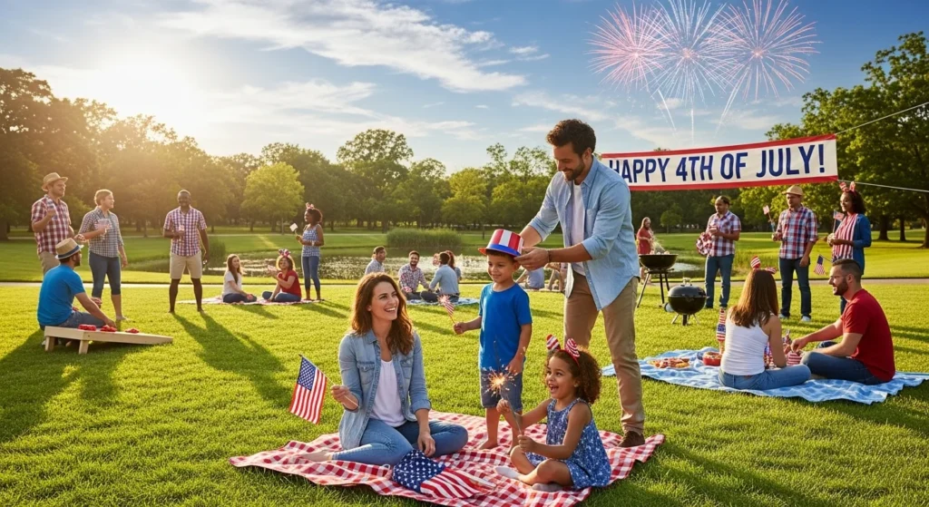 4rth of july captions