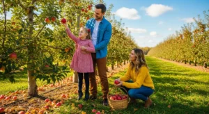 apple picking captions