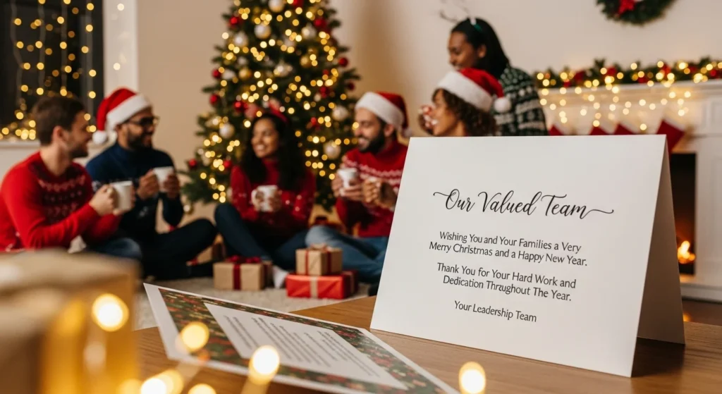 christmas message to boss employees