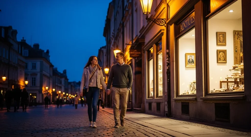 evening walk captions