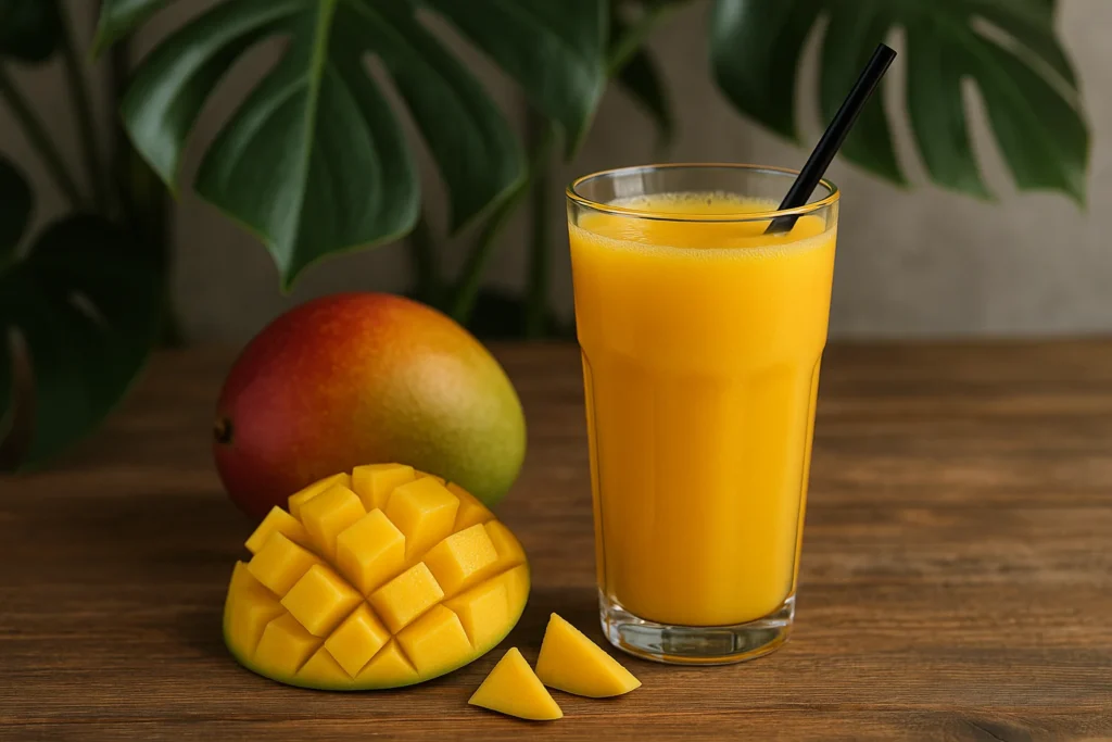 mango juice captions