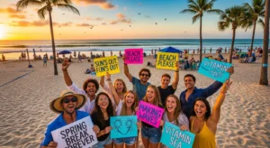 spring break captions